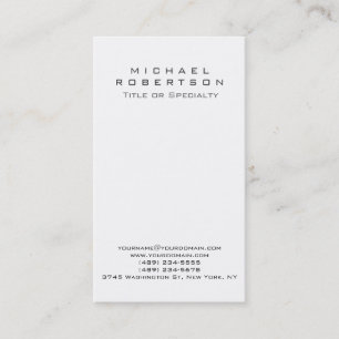 Simple propre élégant Carte de visite moderne