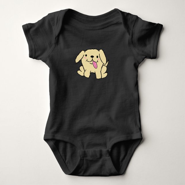 Simple Puppy Baby Top (Front)