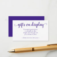 Simple Purple Gifts on Display | Grape Any Event
