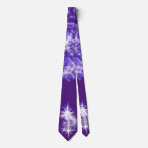 Simple purple glitter sparkle stars add your text  tie