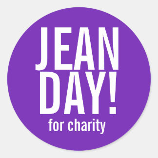Simple Purple Jean Day Stickers