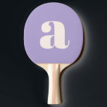 Simple Purple Lavender Bold Retro Monogram Initial Ping Pong Paddle<br><div class="desc">Simple Purple Lavender Bold Retro Monogram Initial Ping Pong Paddle</div>