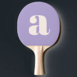 Simple Purple Lavender Bold Retro Monogram Initial Ping Pong Paddle<br><div class="desc">Simple Purple Lavender Bold Retro Monogram Initial Ping Pong Paddle</div>