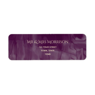 Simple Purple Return Address