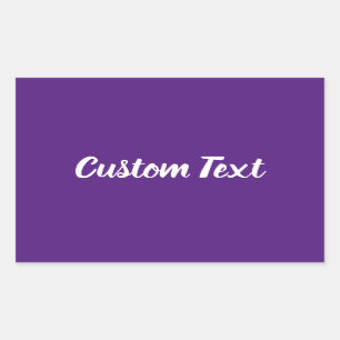Simple Purple with White Script Text Template Sticker