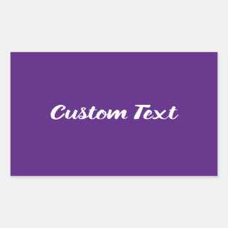 Simple Purple with White Script Text Template Sticker