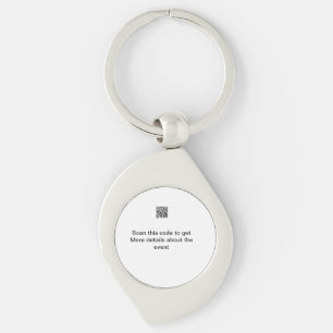 Simple Q R code scan business event template atext Keychain