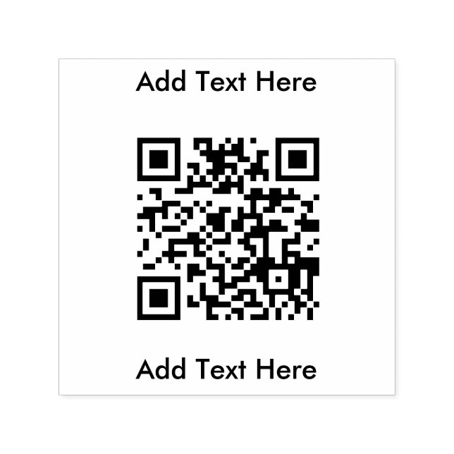 Simple QR Code Business Self Inking Stamp (Design)