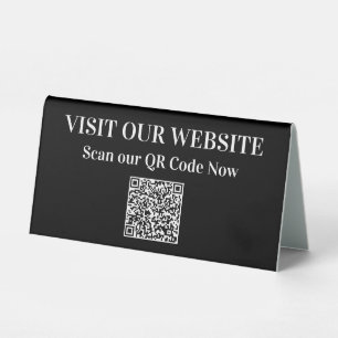 Simple QR Code Site Web Signes de bureau promotion