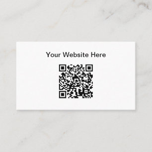Simple QR Code Website Promotional Business Card