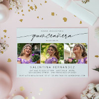 Simple Quinceanera Birthday Party 3 Photo Collage