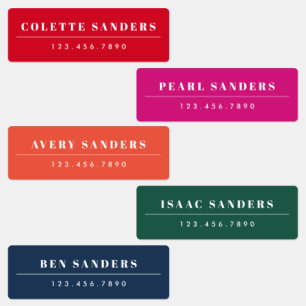 Simple Rainbow Waterproof Name