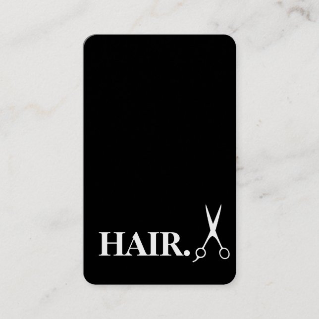 Simple Razor Gold Blade Barber Business Card (Front)