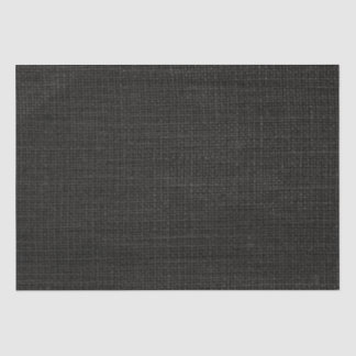 Simple Realistic Burlap Rustic Black Grey Charcoal Tissue Paper