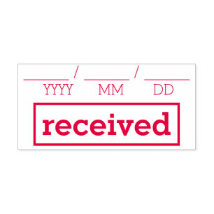 Simple "received" Rubber Stamp