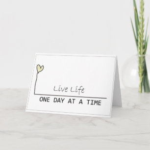 simple recovery card