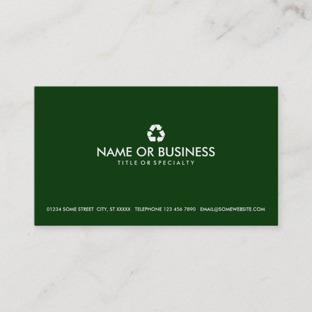 simple recycle business card (Front)