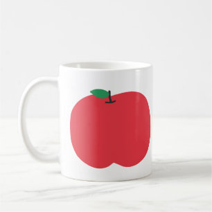 Simple Red Apple Fruit Gift Coffee Mug