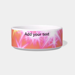 Simple red blue green sparkle stars add your text bowl