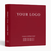Simple Red Minimal Business Logo Promotion