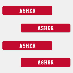 Simple Red Personalized Skinny