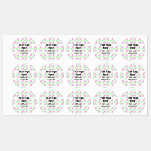 Simple red pi watercolor add your logo custom text