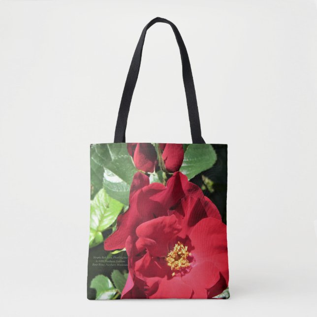 Simple Red Roses Tote Bag (Front)