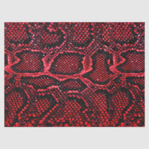 simple red snake scale pattern tissue paper