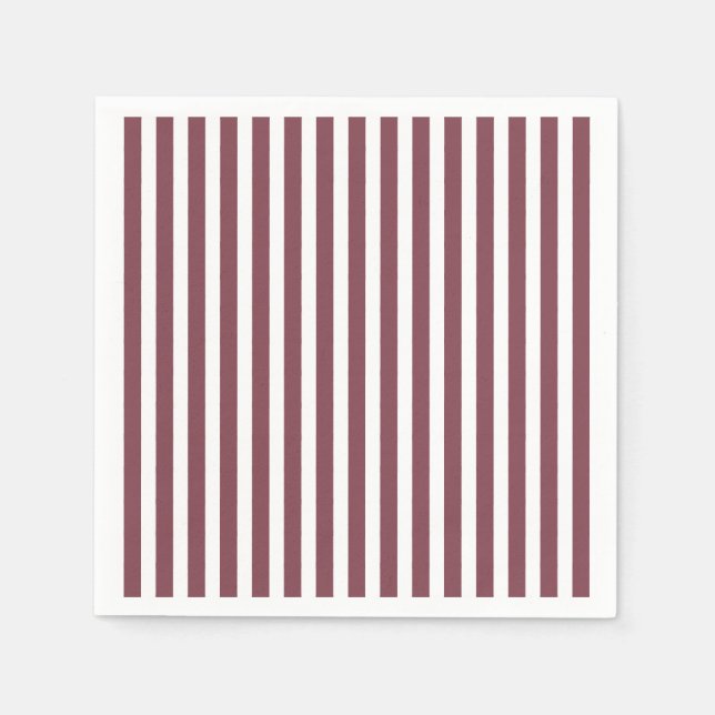 simple red vertical stripes napkin (Front)