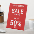 Simple Red White Business Promotional Sale