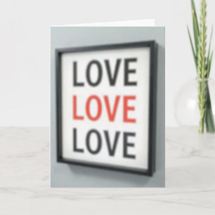 Simple Repeated Love Card