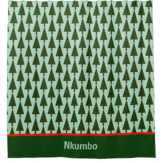 Simple Retro Christmas Tree with Bottom Border
