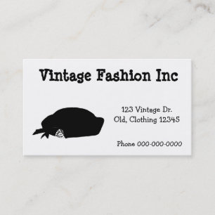 Simple Retro Fashion Artwork Vintage Inspired Business Card