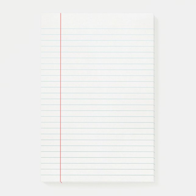 Simple Retro Lined Paper Post-it Notes (Front)