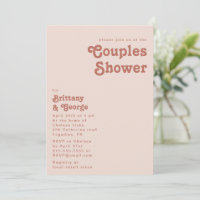 Simple Retro Vibes | Blush Pink Couples Shower