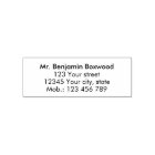 Simple Return Address Custom Text