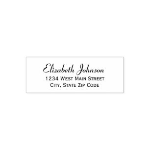 Simple Return Address Label Self-inking Stamp