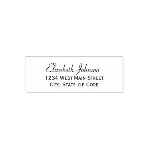 Simple Return Address Label Self-inking Stamp