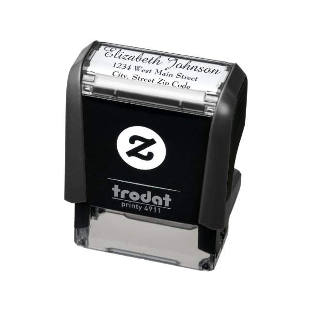 Simple Return Address Label Self-inking Stamp (Product)