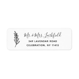 Simple Return Address Labels