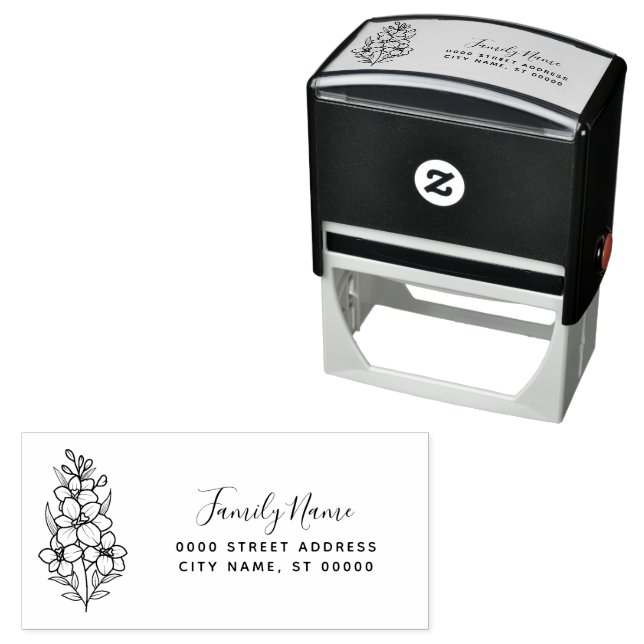 Simple Return Address Self-inking Stamp (In Situ)