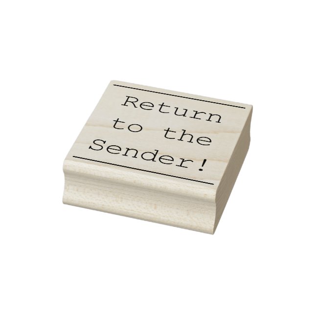 Simple "Return to the Sender!" Rubber Stamp (Stamp)
