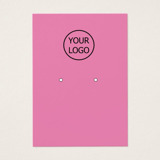 simple rose ajouter votre logo Boucles d'oreilles  (Devant)