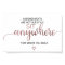 Simple Rose Gold Calligraphy Sit Anywhere Sign