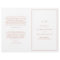 Simple Rose Pink Monogram Elegant Wedding Program