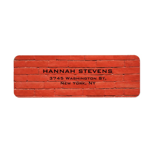 Simple Rouge simple Mur orange élégant Moderne (Devant)