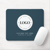 Simple Round Business Logo & Text Company Custom Mouse Pad (With Mouse)