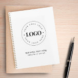 Simple Round Business Logo & Text Company Custom  Planner<br><div class="desc">This elegant,  professional planner,  featuring custom logo would be great for your business/promotional needs. Easily add the desired logo by clicking on the "personalize" option.</div>