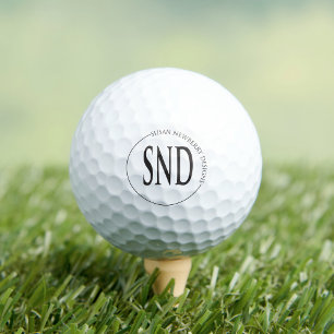 Simple Round Custom Logo Business Golf Balls