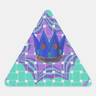 Simple Royal Triangle Sticker